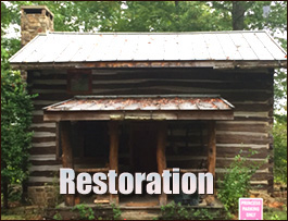Historic Log Cabin Restoration  Greene County, Georgia